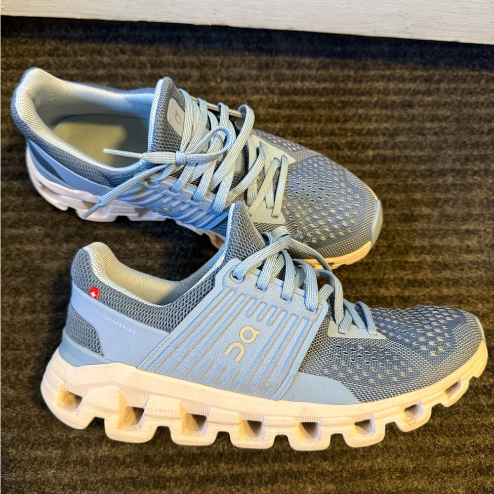 On Running Light Blue Performance Sneakers - Picture 2 of 5